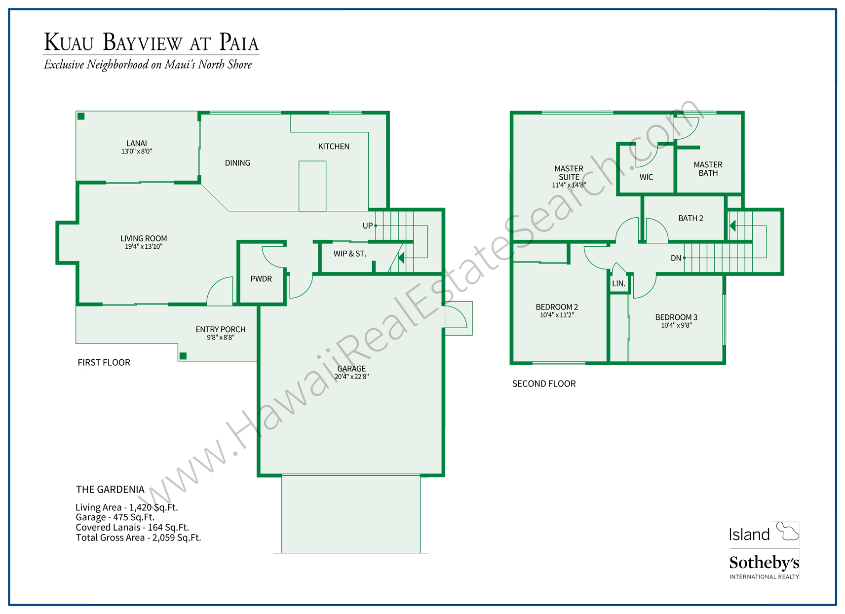 Kuau Bayview Gardenia Floor Plan
